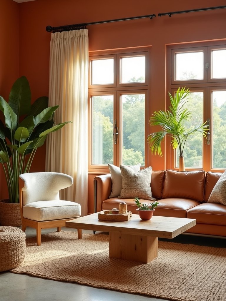 cozy earthy neutral living