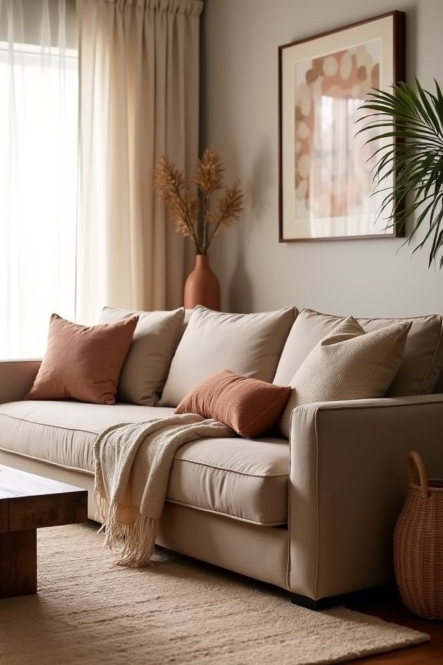 cozy earthy neutral retreat