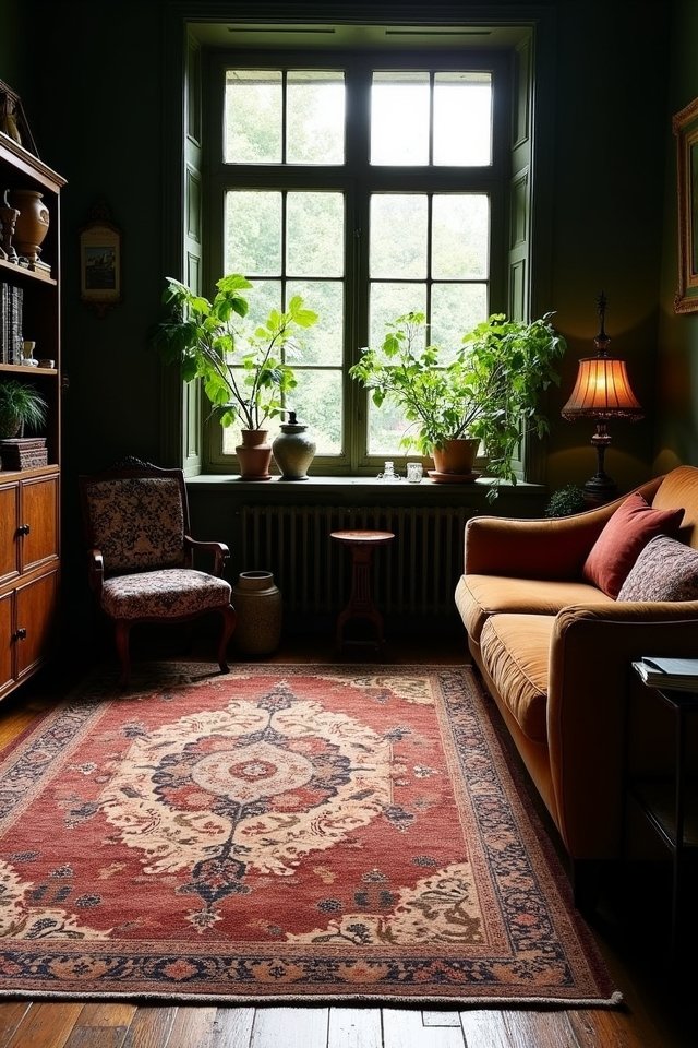 cozy earthy statement rugs
