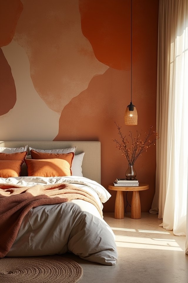 cozy earthy terracotta tones