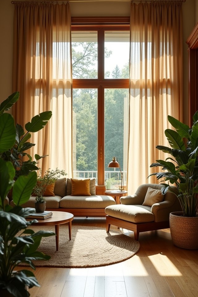 cozy earthy tones indoors