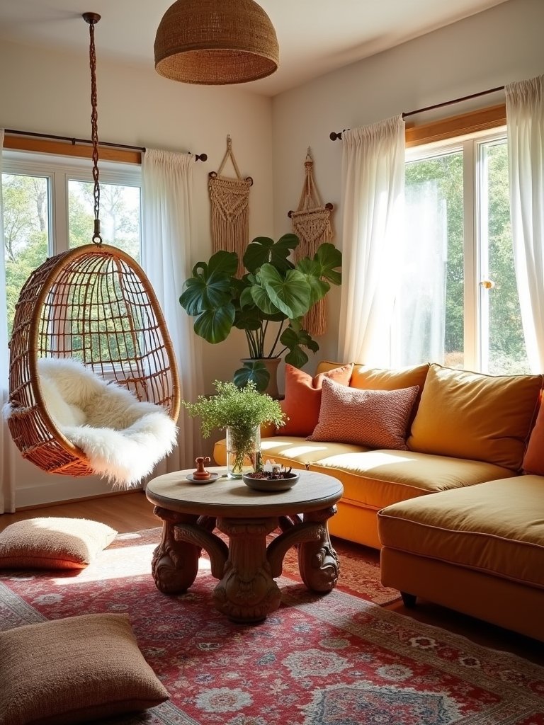 cozy eclectic seating options