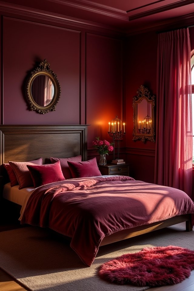 cozy elegance in burgundy