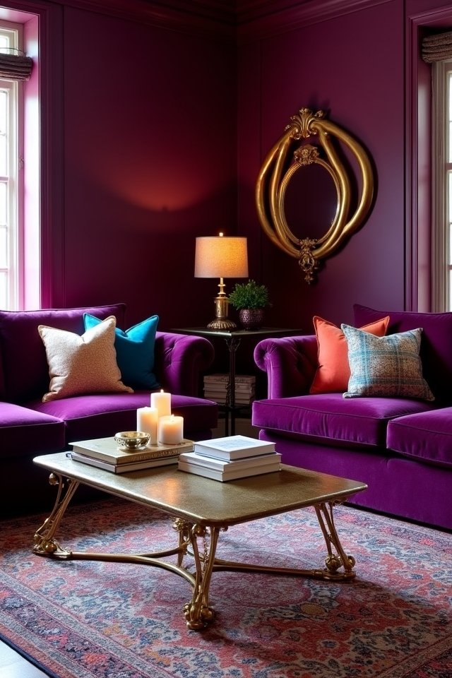 cozy elegance in plum