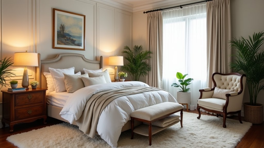 cozy elegant bedroom aesthetics