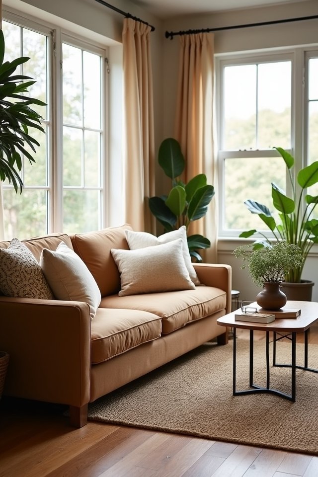 cozy elegant light infused drapery