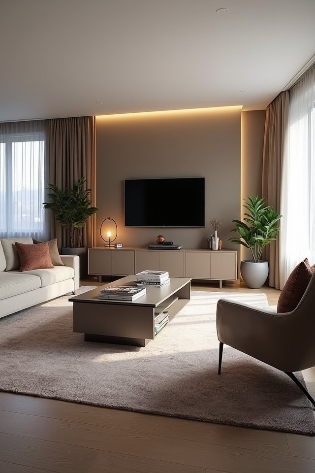 cozy entertainment hub design