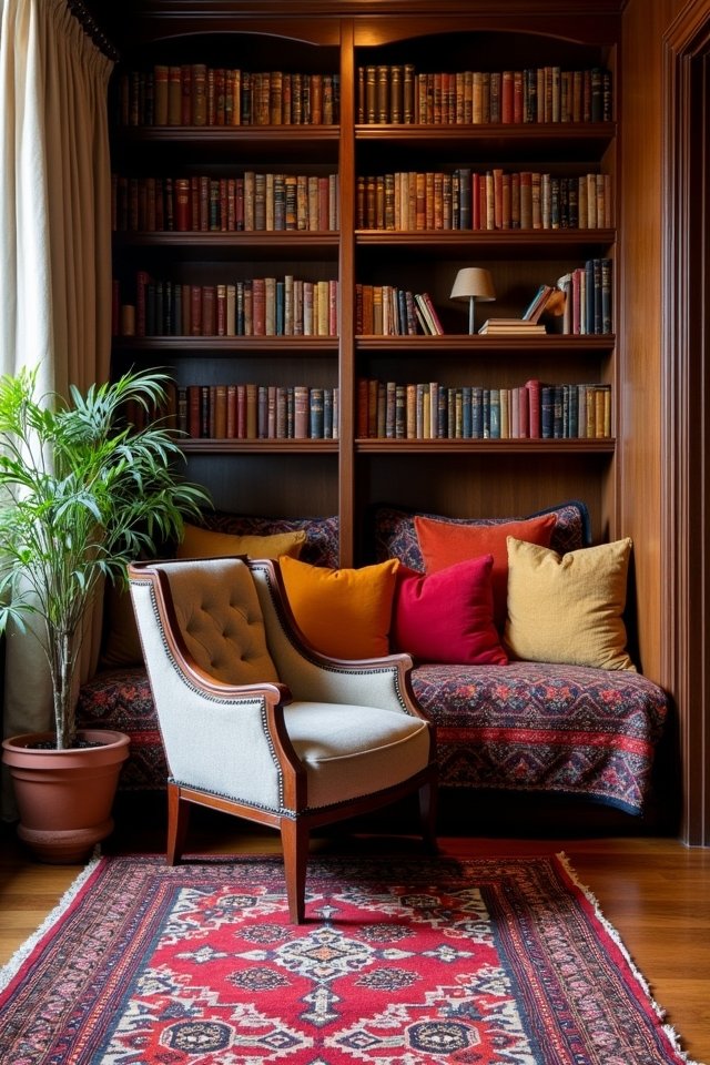 cozy ethnic rug warmth