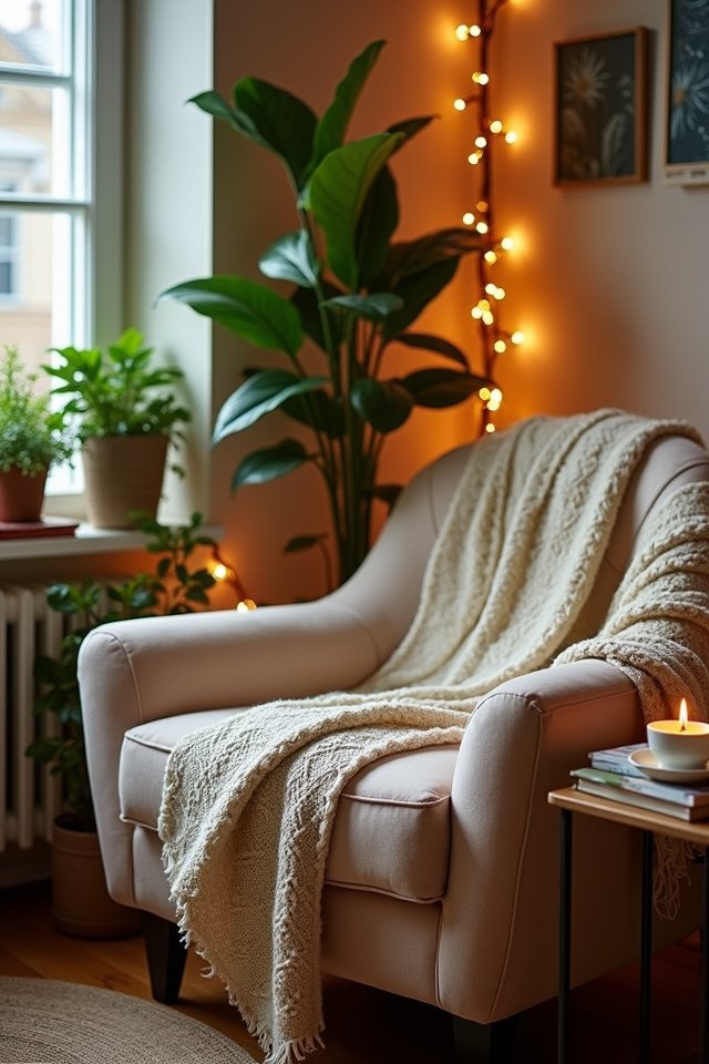 cozy fairy light retreat