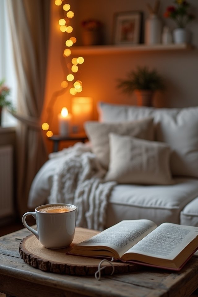 cozy fairy lights ambiance