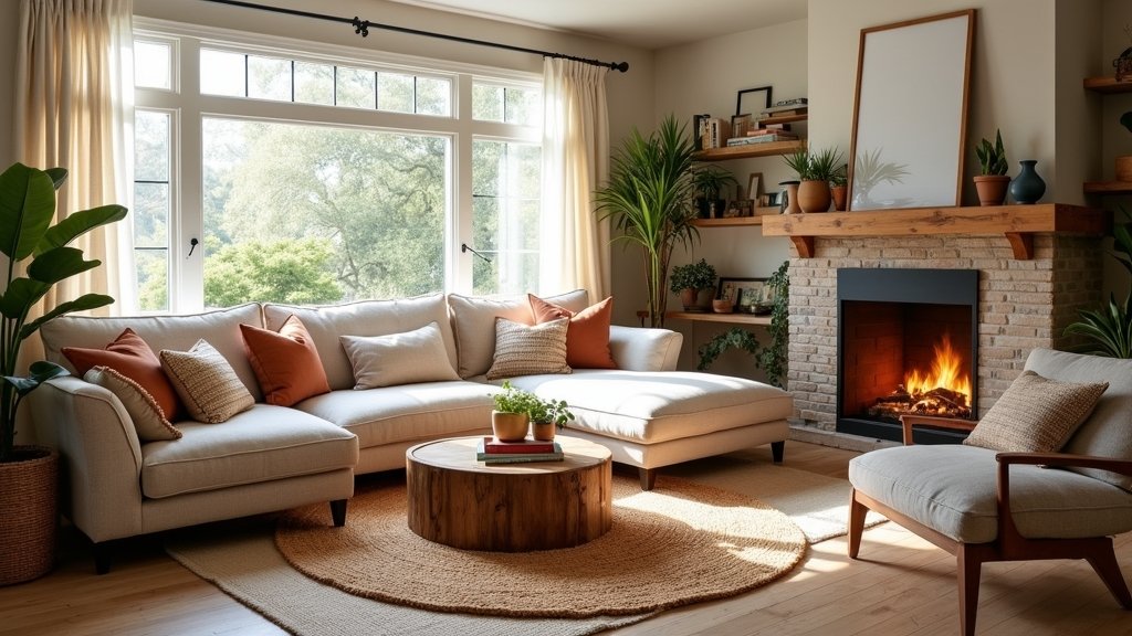 cozy family friendly living room