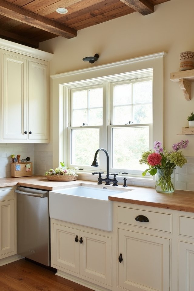 cozy farmhouse kitchen elegance