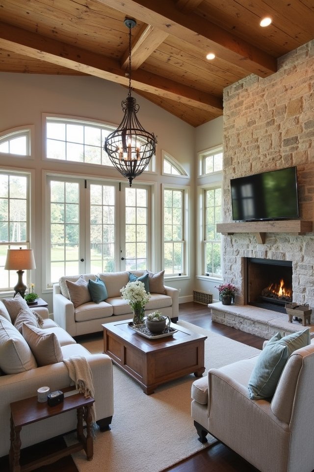 cozy farmhouse lighting ideas