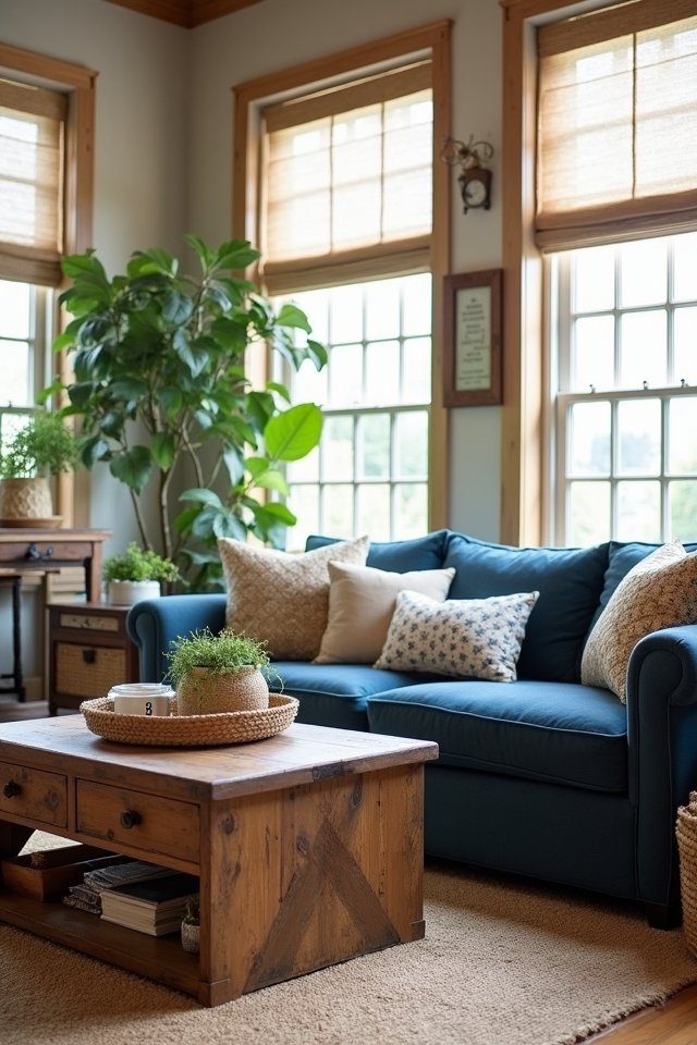 cozy farmhouse living room