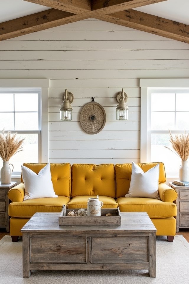 cozy farmhouse living room