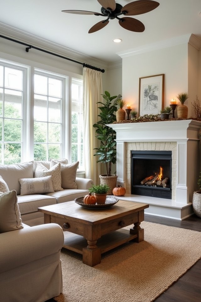 cozy farmhouse living room design