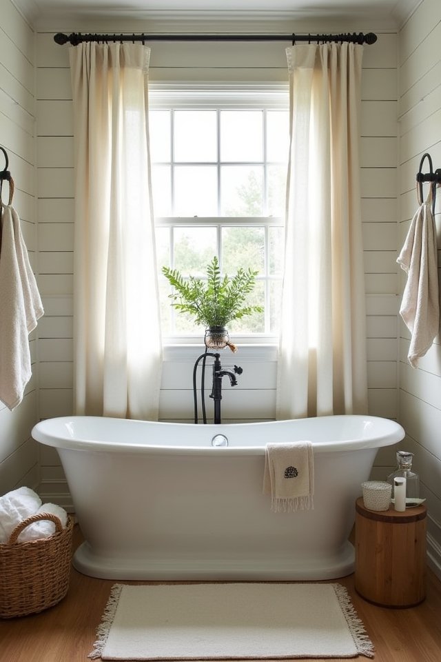 cozy farmhouse shiplap walls