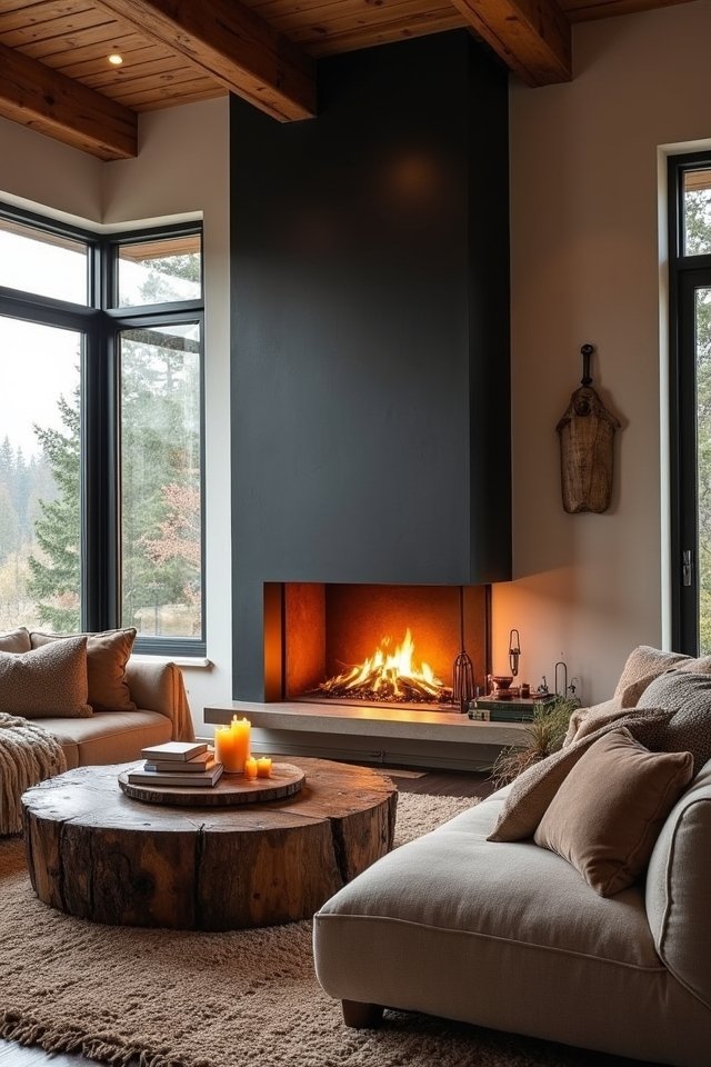 cozy fire feature ideas