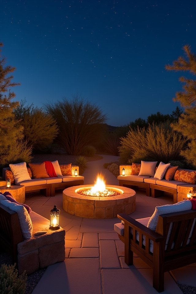 cozy fire pit experience