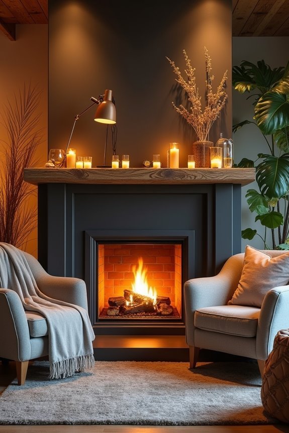 cozy fireplace atmosphere enhancements