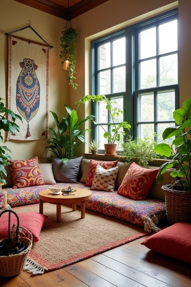 cozy floor cushion nooks
