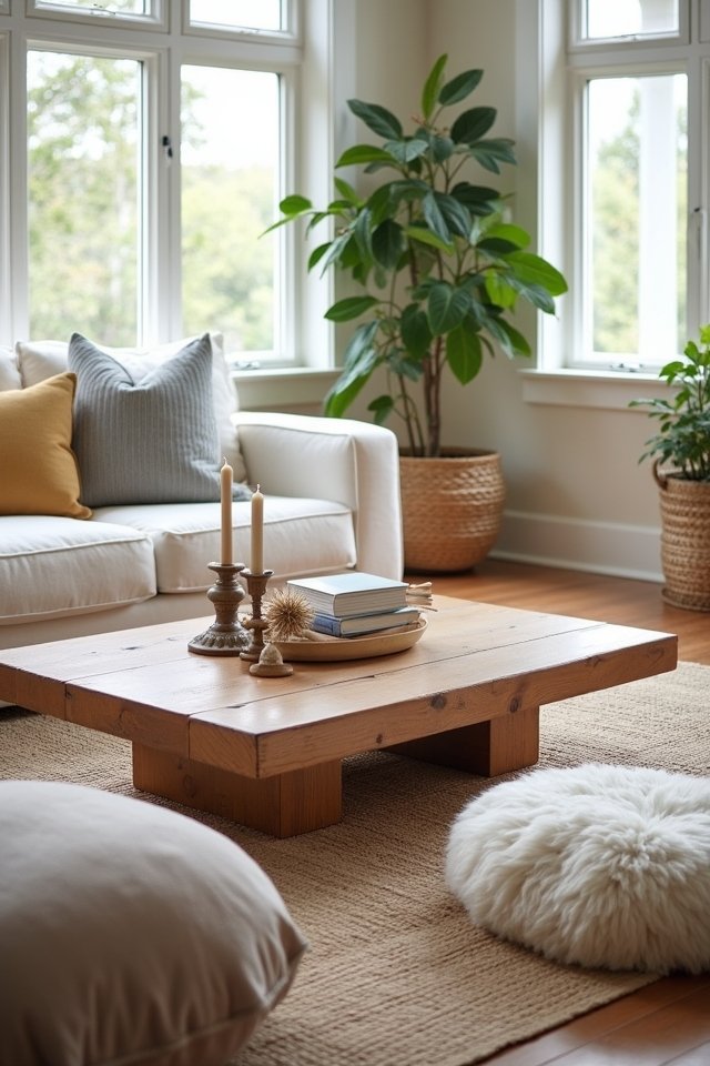 cozy floor seating arrangement