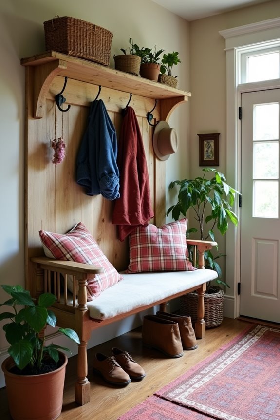 cozy functional entryway design