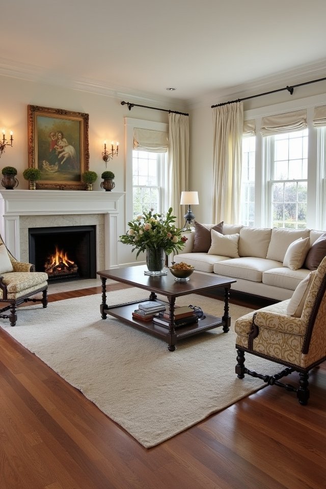 cozy functional living room layout