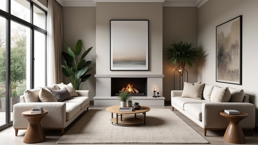 cozy gray and beige aesthetics