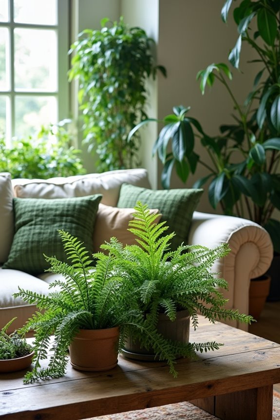 cozy green indoor oasis
