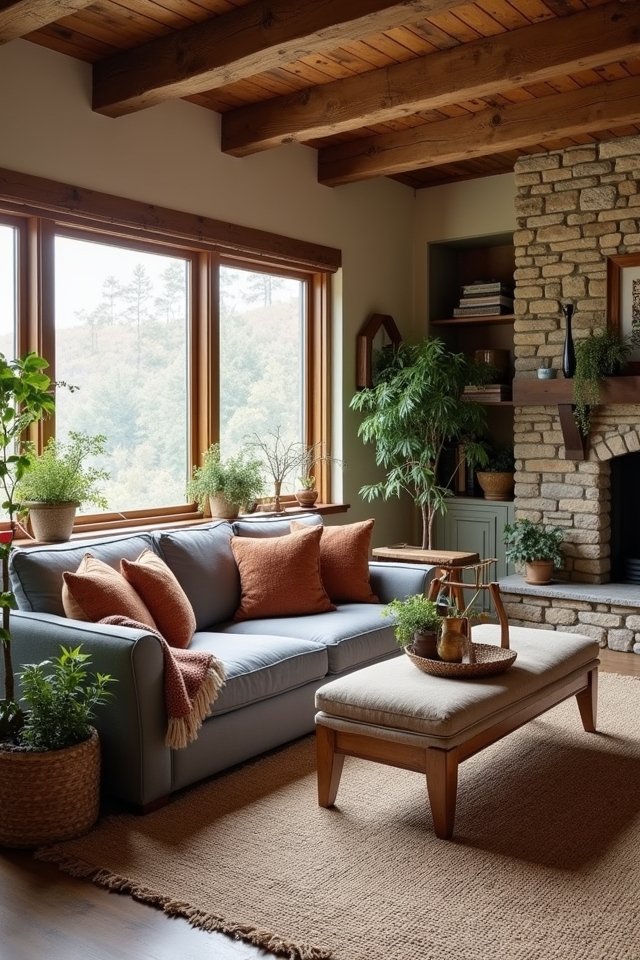 cozy grey cabin retreat
