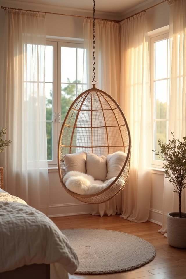 cozy hanging chair oasis
