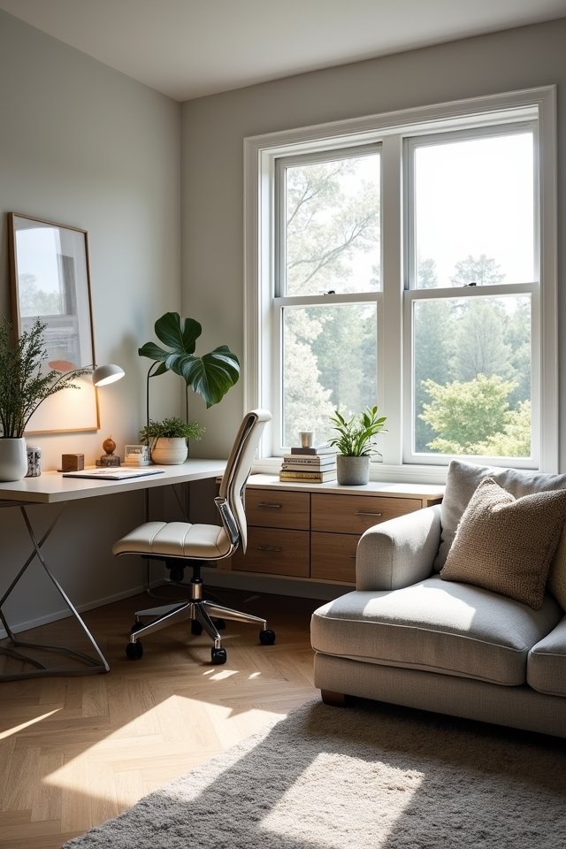 cozy home office corner