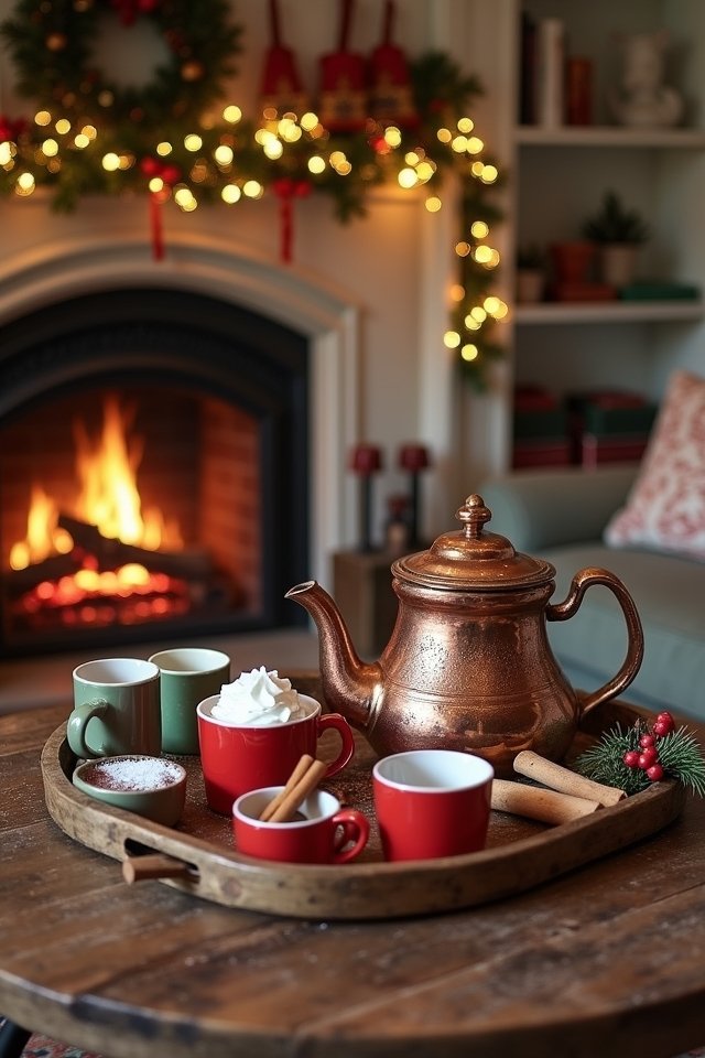 cozy hot cocoa station
