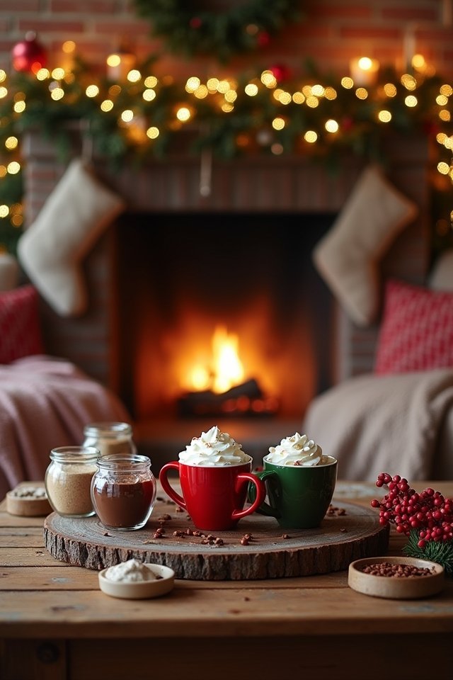 cozy hot cocoa station