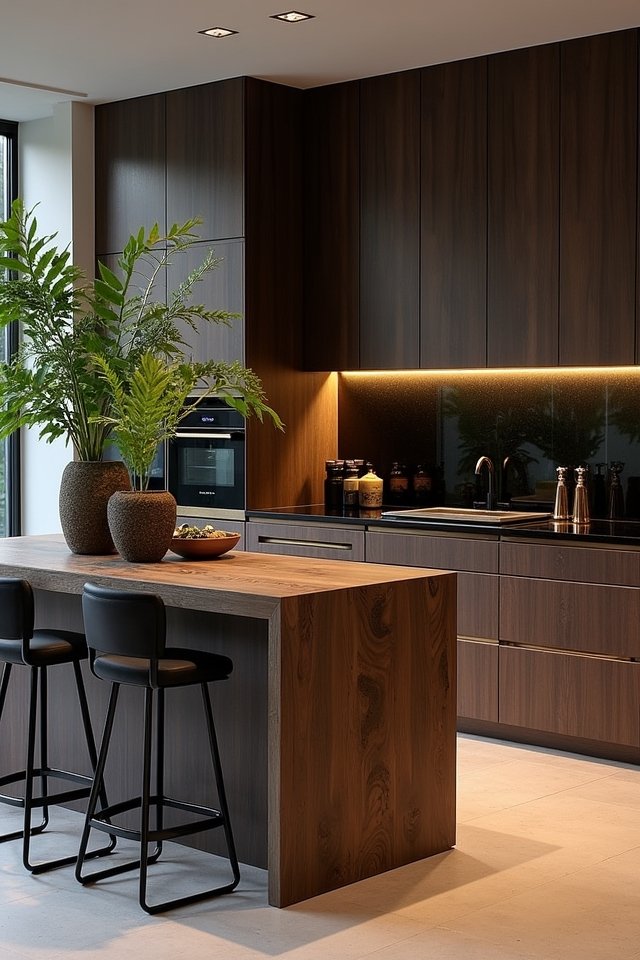 cozy inviting open kitchen