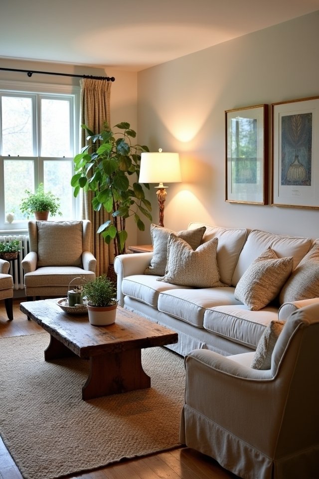 cozy inviting seating area