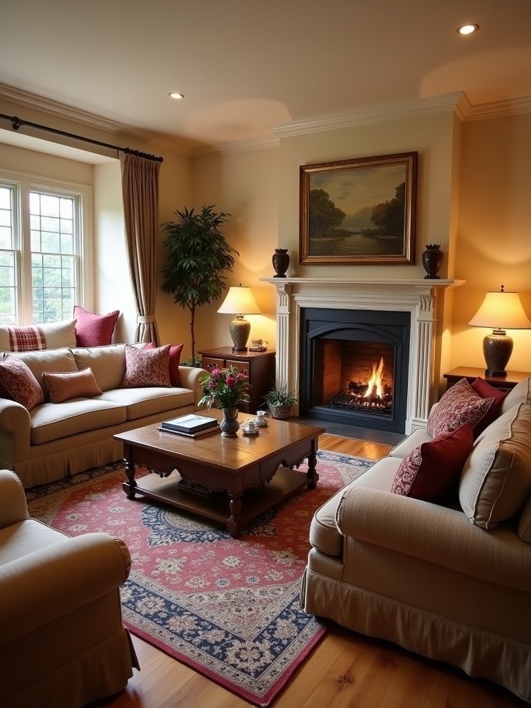 cozy inviting seating arrangement