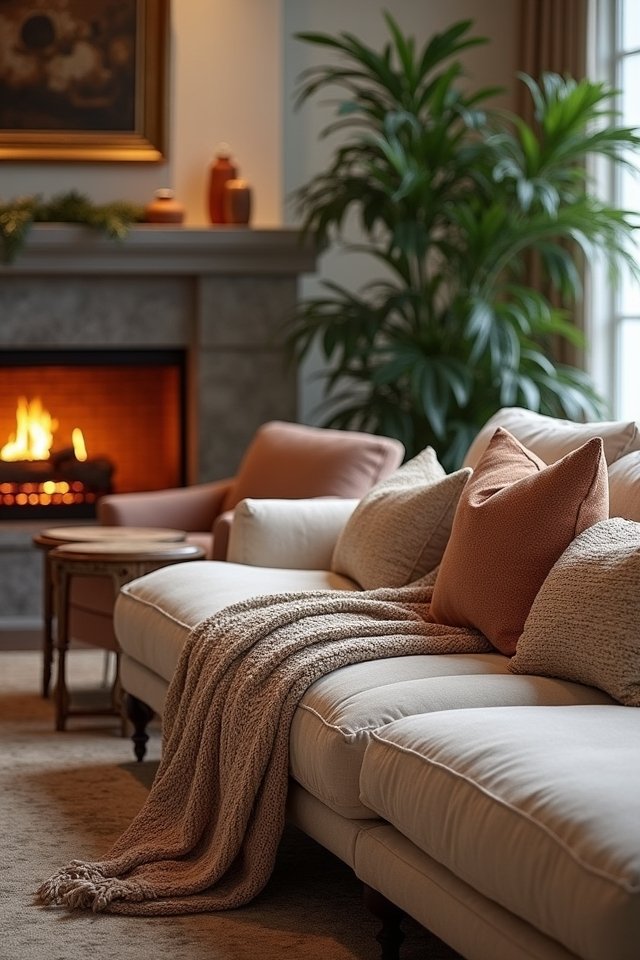 cozy inviting seating options