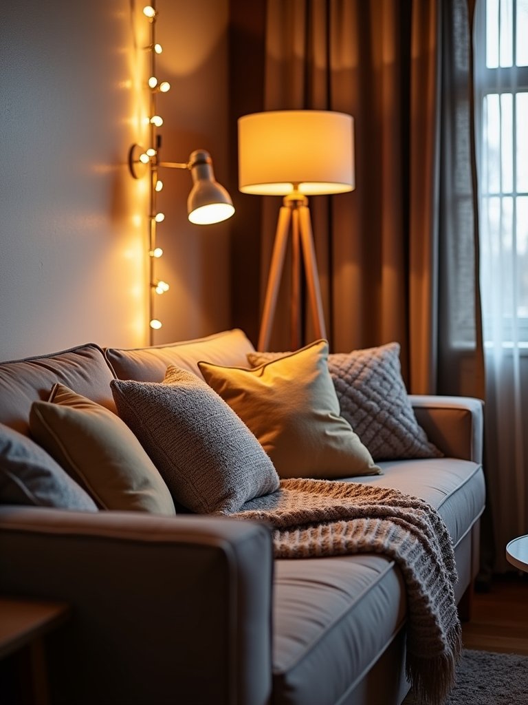 cozy inviting whimsical lighting