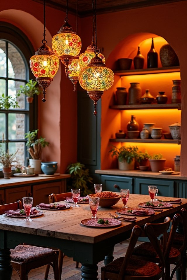 cozy kitchen lantern ambiance