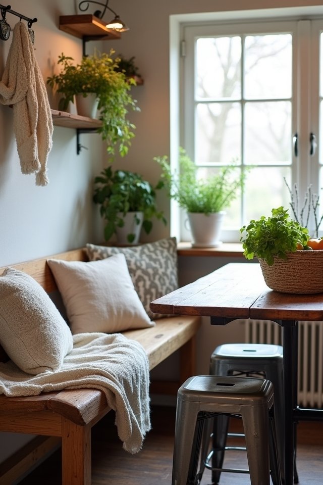 cozy kitchen textiles enhance warmth