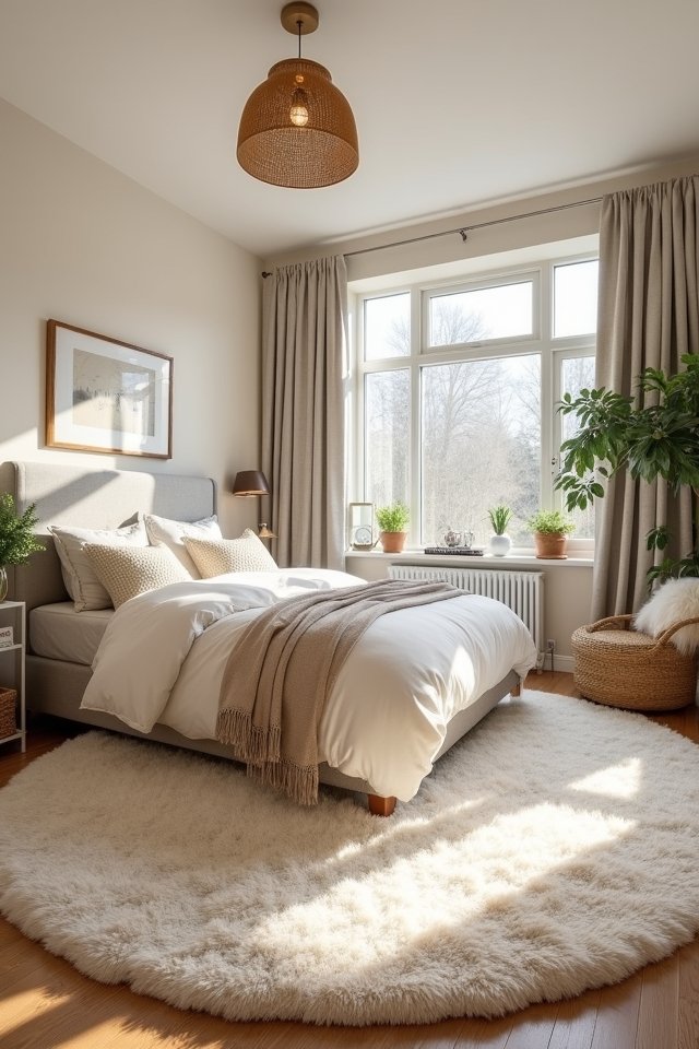 cozy layered area rugs
