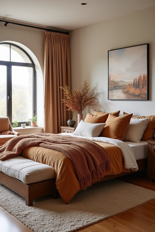 cozy layered bedroom textures