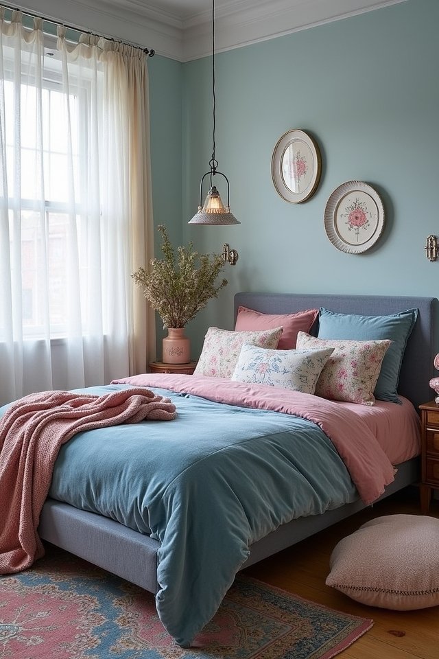 cozy layered fabric retreat
