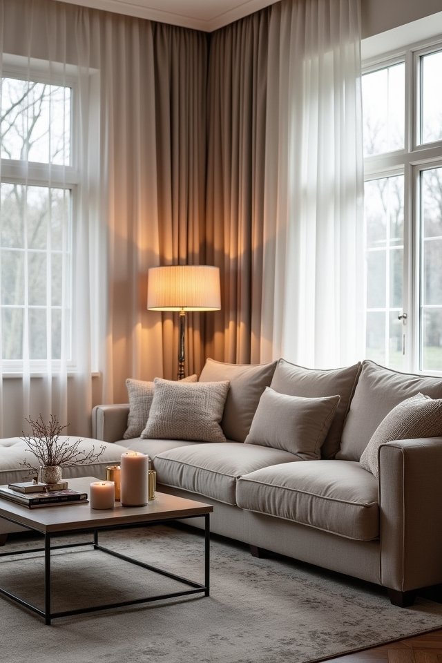 cozy layered soft lighting