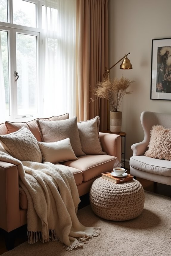 cozy layered textile atmosphere