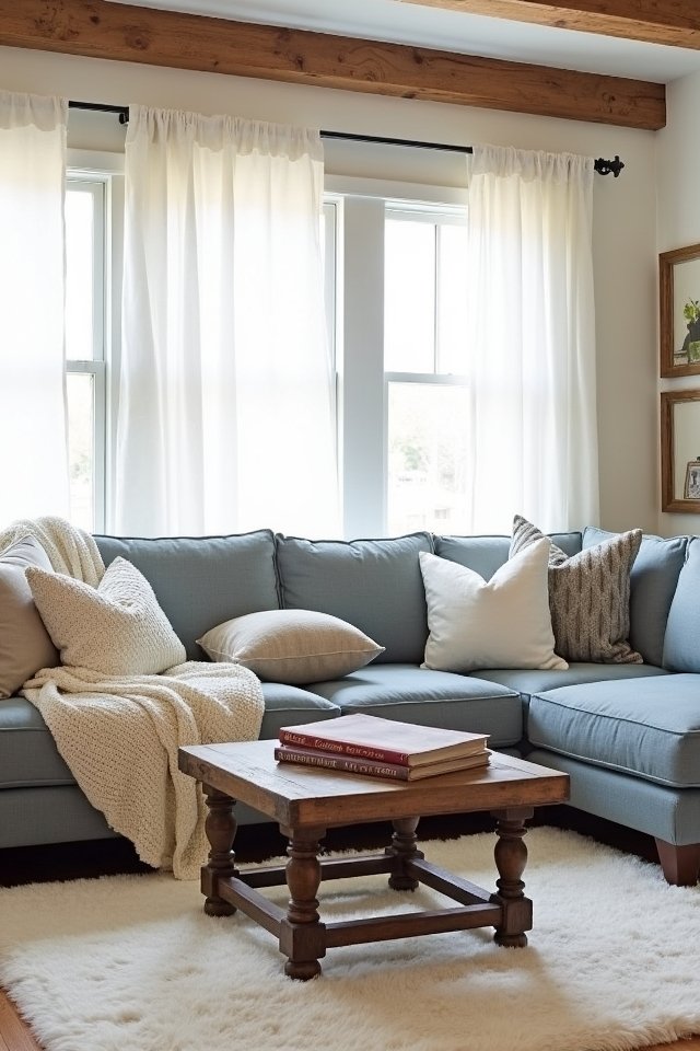 cozy layered textile comfort