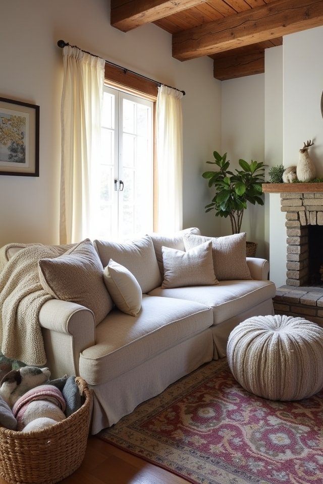 cozy layered textile comfort