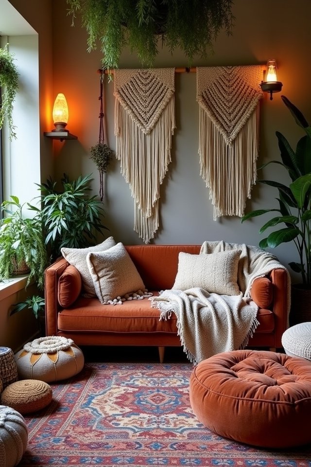 cozy layered textile retreat